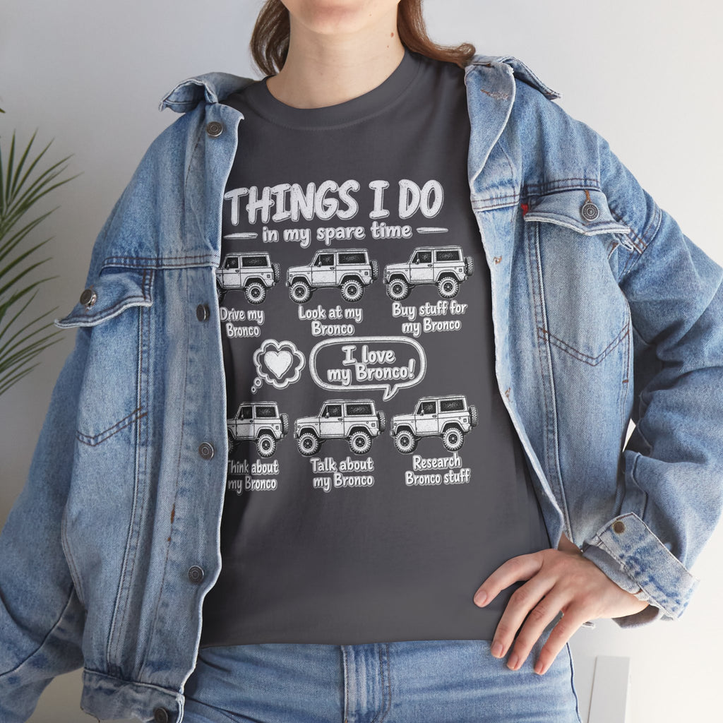 T‑Shirt — "Things I Do in My Spare Time" Jeep Lover Graphic Tee