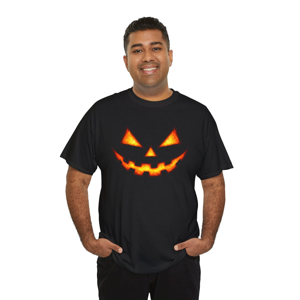 Jack-O'-Lantern Pumpkin Scary Face T-Shirt — Halloween Horror Costume Tee
