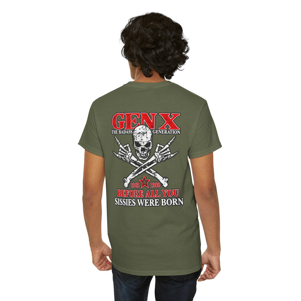 Gen X T‑Shirt — "The Badass Generation" Skull & Crossbones Retro Tee
