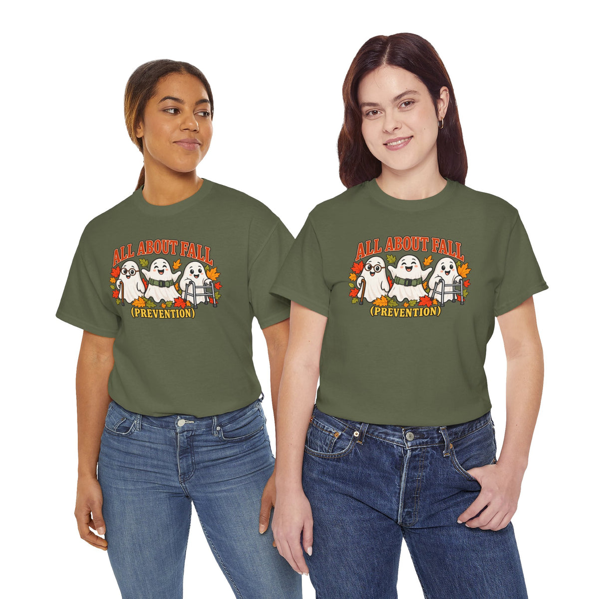 All About Fall (Prevention) Ghost Tee — Cute Halloween Autumn T-Shirt