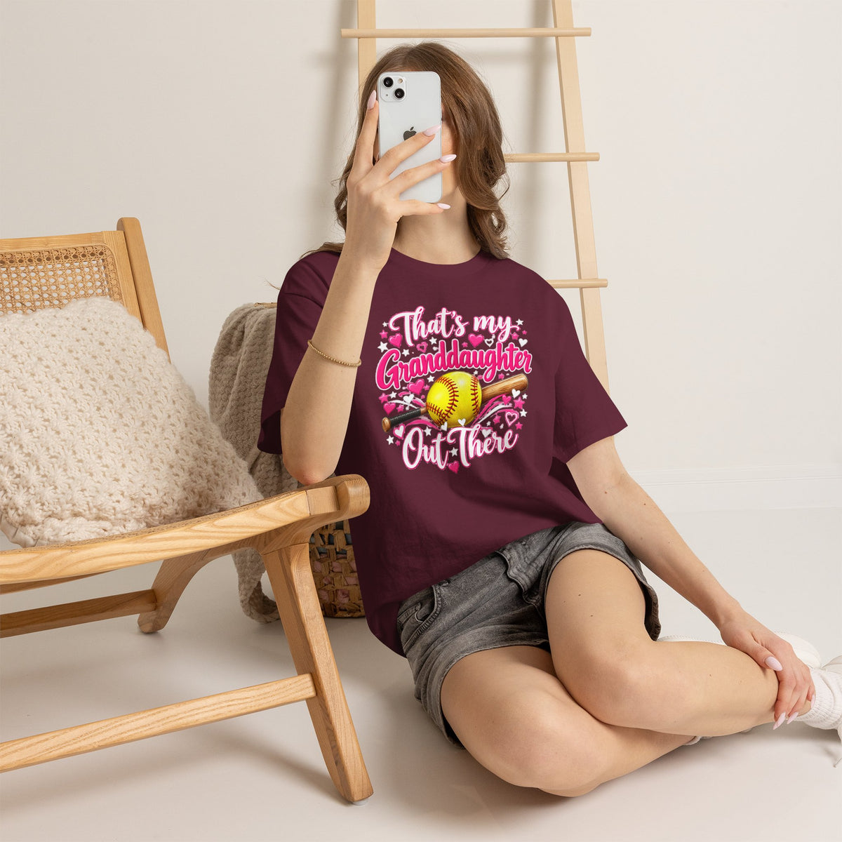 That’s My Granddaughter Out There Softball Grandma T-Shirt
