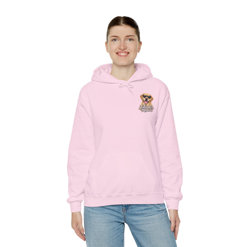 Labrador Mama Hoodie — Dog Mom Sweatshirt with Cute Sunglasses Lab Design