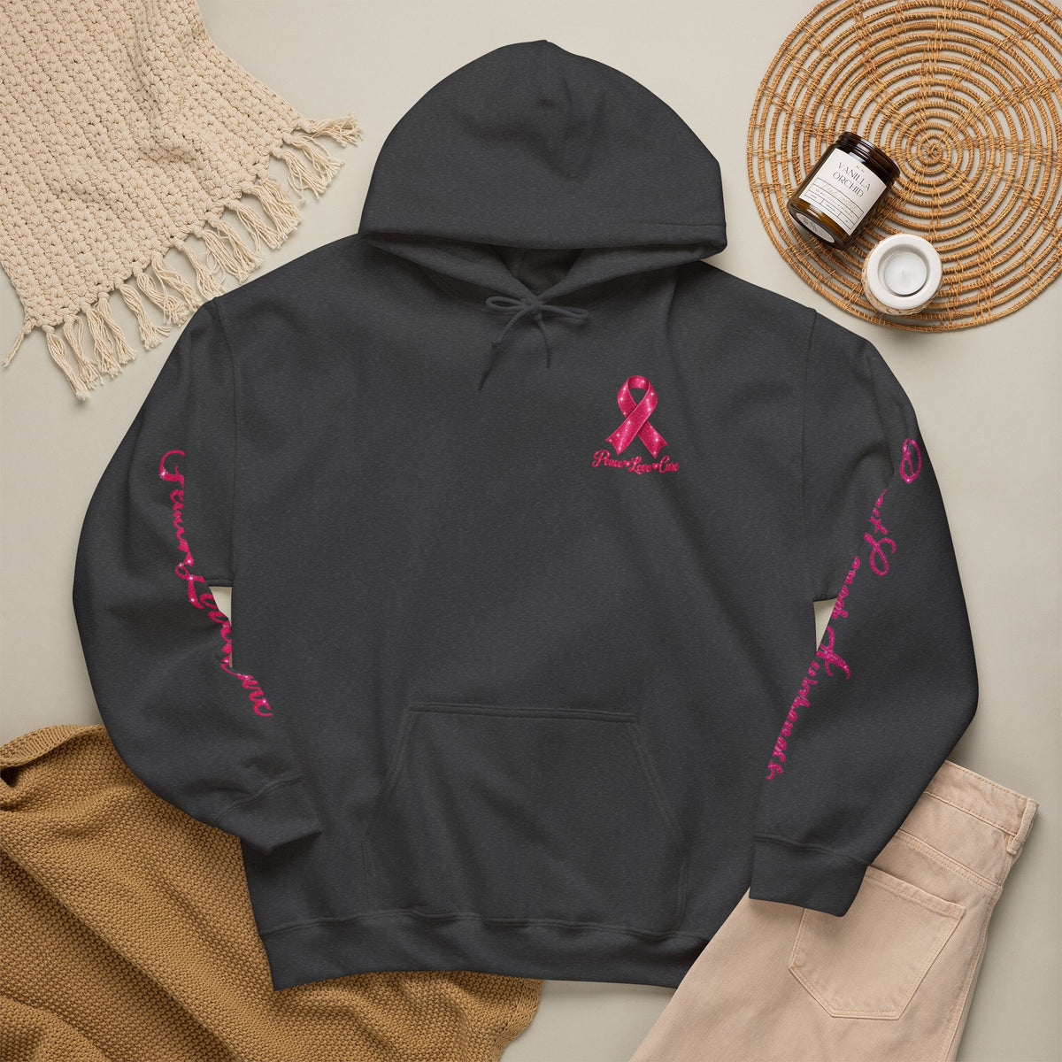 Pink Ribbon Breast Cancer Awareness Hoodie