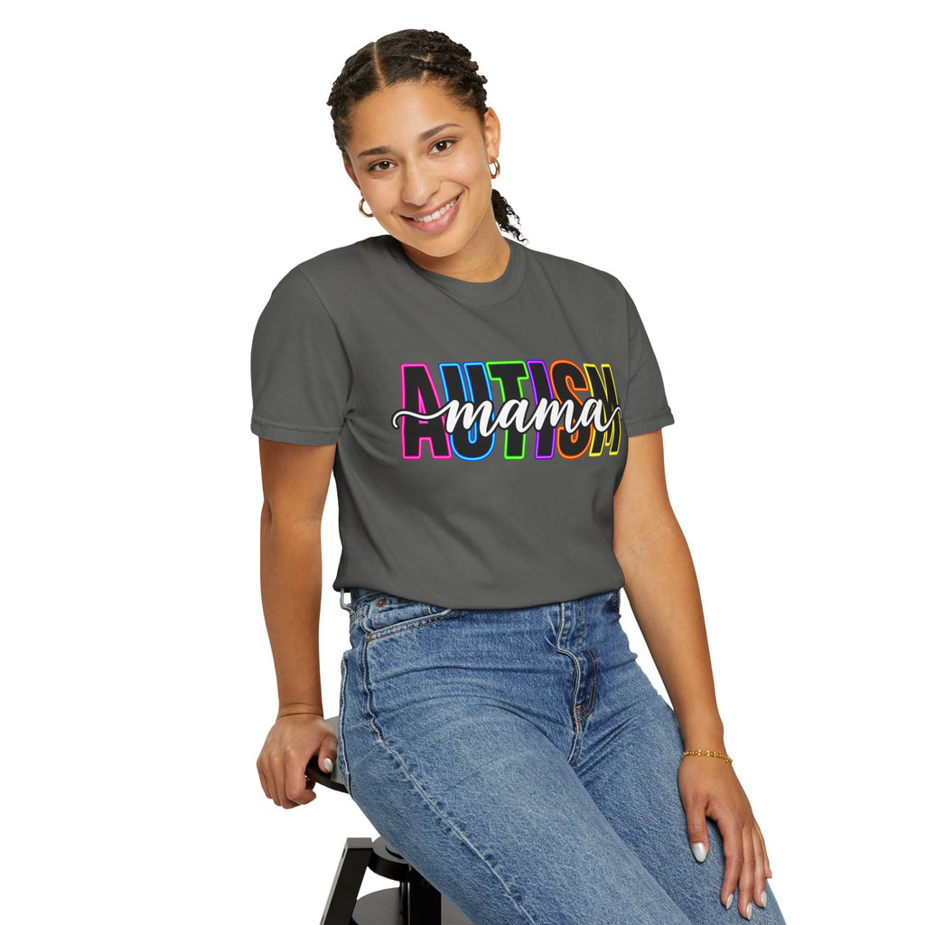Autism Mama T-Shirt — Colorful Pride Support Tee for Moms