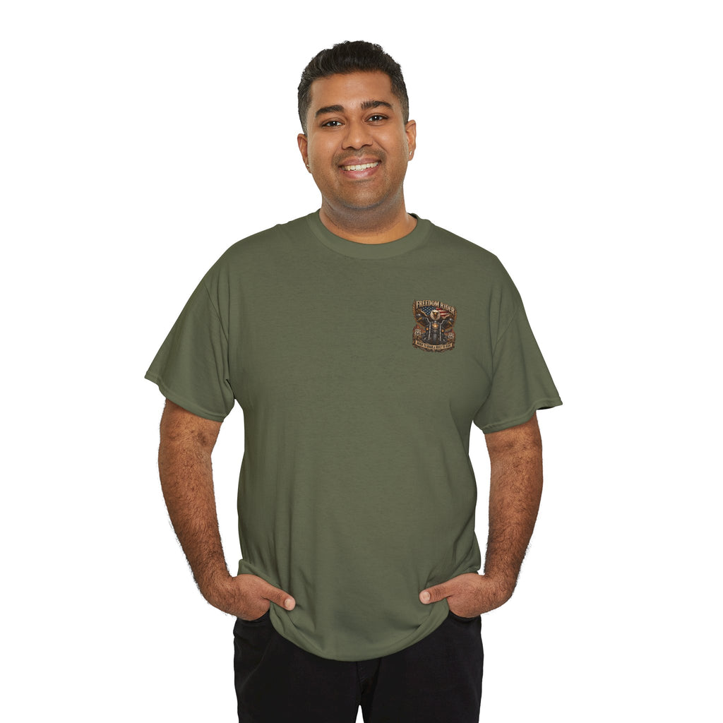 Freedom Rider Motorcycle T‑Shirt — Born to Roam Vintage Biker Tee