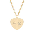 Engravable Hidden Message Heart Necklace — Secret Love Locket Jewelry
