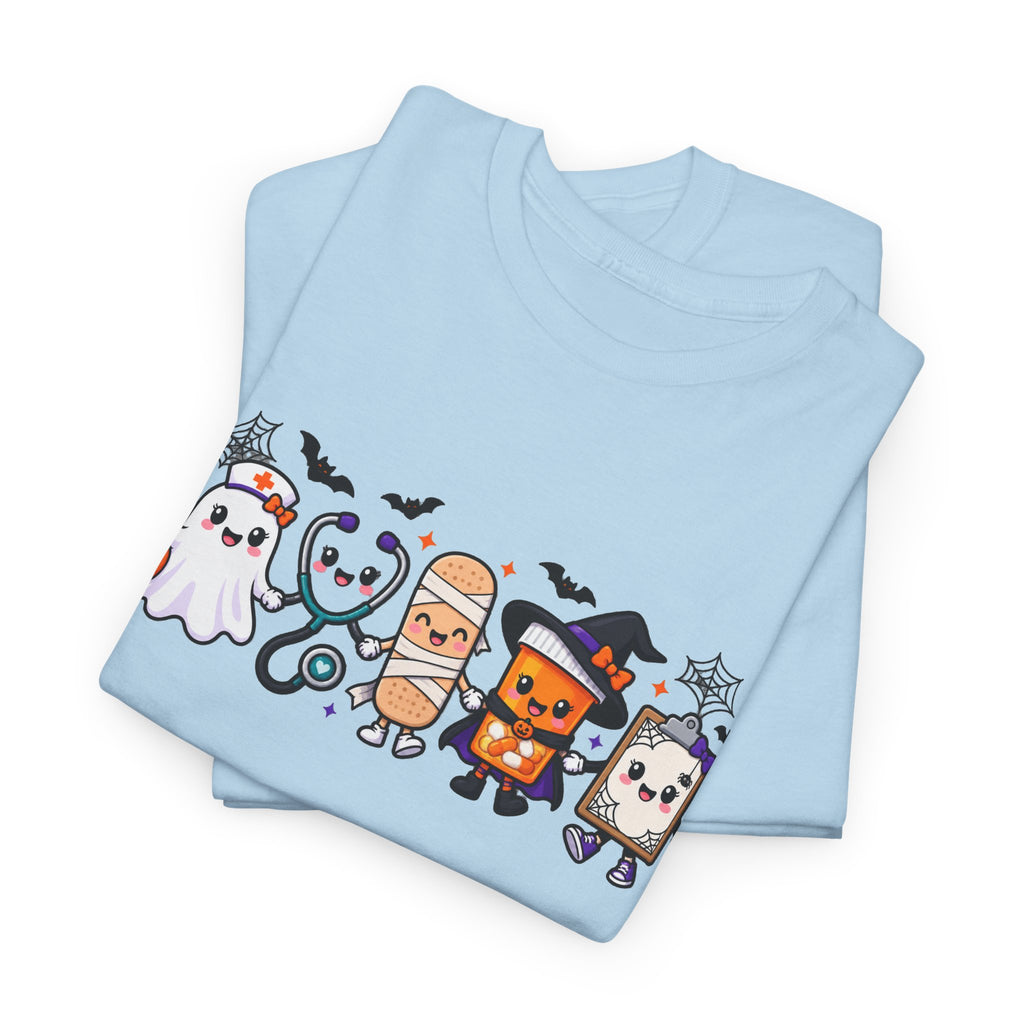 Halloween Candy Characters Tee — Cute Trick-or-Treat Ghosts & Candy Corn Shirt