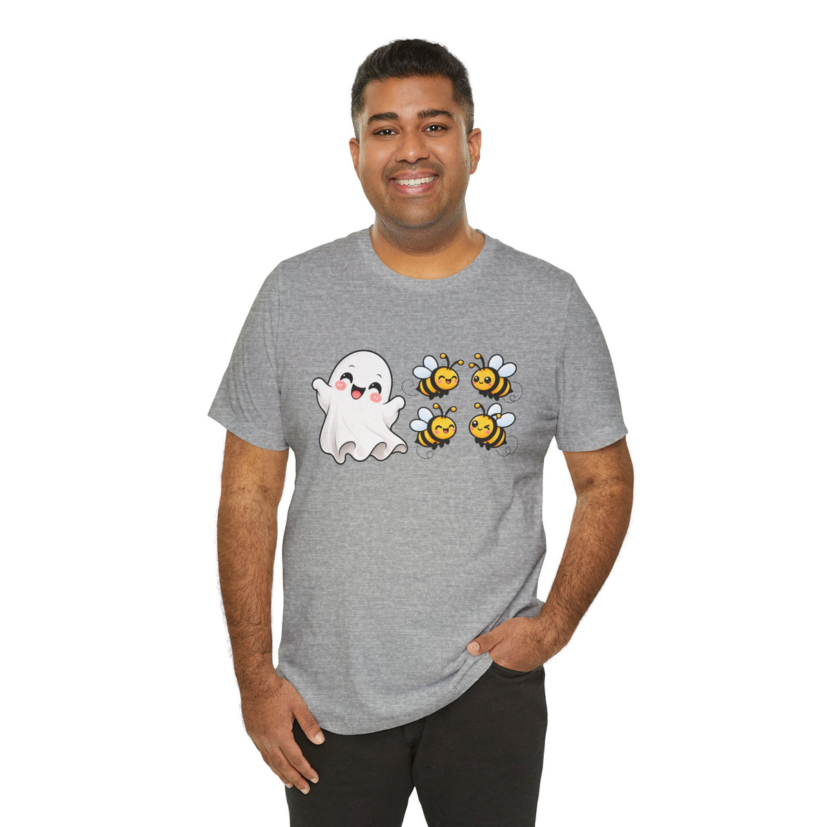 Boo & Bees Halloween Tee – Cute Ghost & Bee Shirt | Spooky Season Must-Have