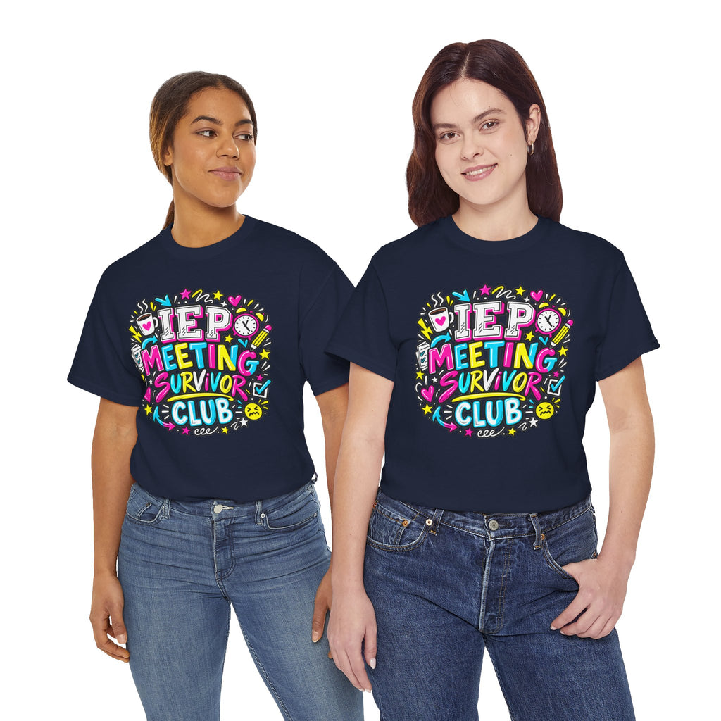 Video Meeting Survivor Club T-Shirt — Funny Remote Work Tee