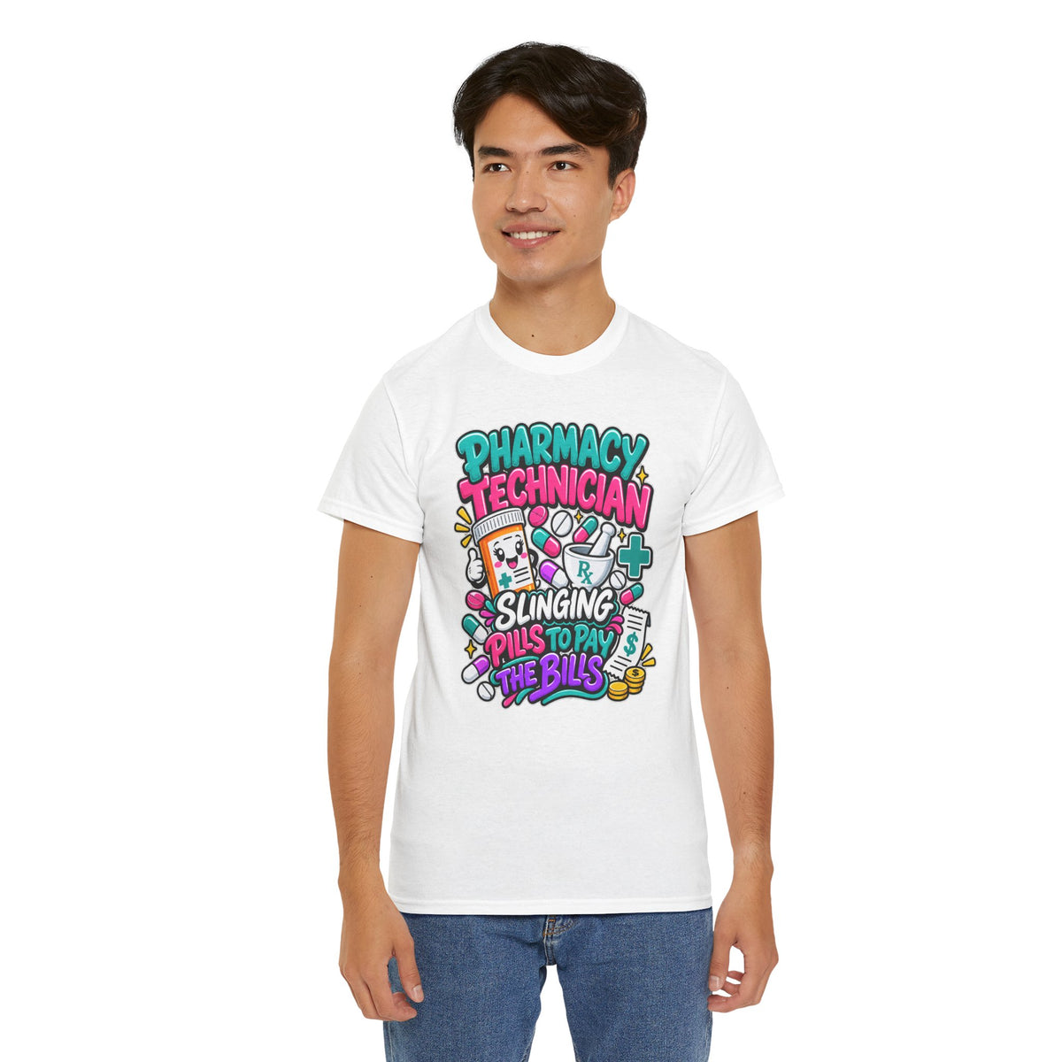 Pharmacy Technician T‑Shirt — "Slinging Pills to Pay the Bills" Graphic Tee