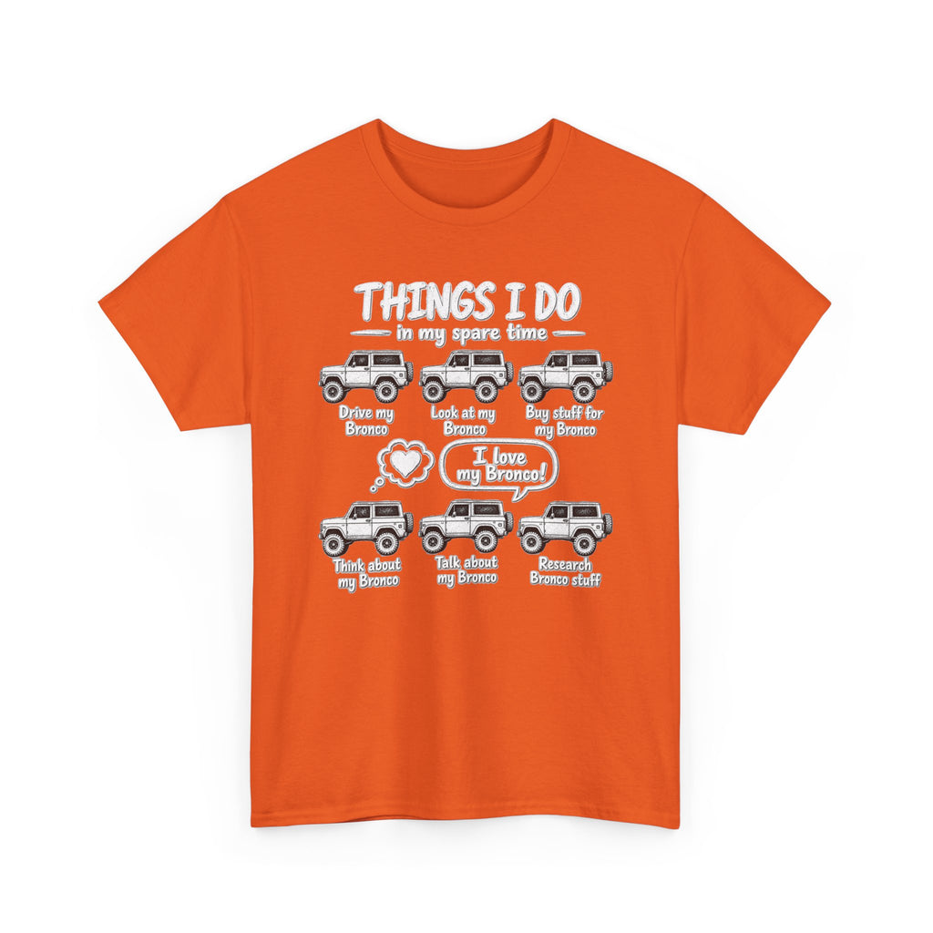 T‑Shirt — "Things I Do in My Spare Time" Jeep Lover Graphic Tee