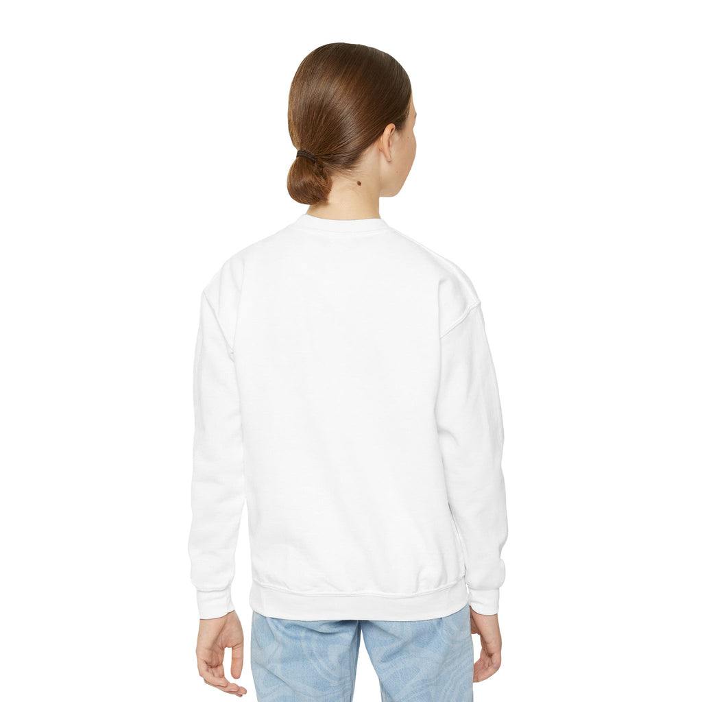 Youth Crewneck Sweatshirt — Cute Smiley "Stay Sweet" Graphic, Kids Cozy Pullover