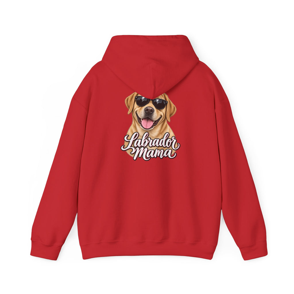 Labrador Mama Hoodie — Dog Mom Sweatshirt with Cute Sunglasses Lab Design