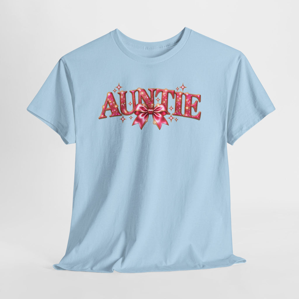 Auntie Graphic T-Shirt | Pink Bow Design