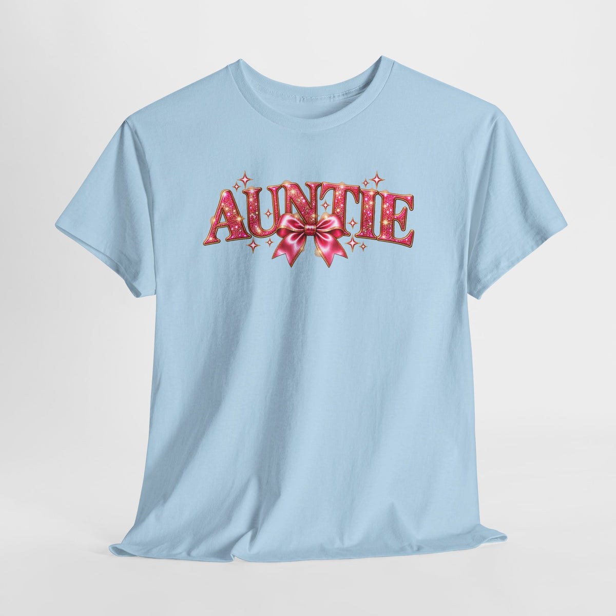 Auntie Graphic T-Shirt | Pink Bow Design