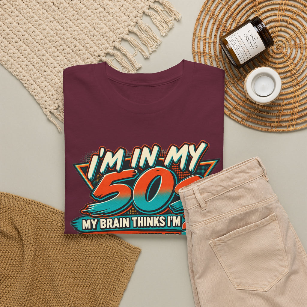 Retro 50s Birthday T‑Shirt — "I'm in My 50s" 80s Playlist Cassette Tee