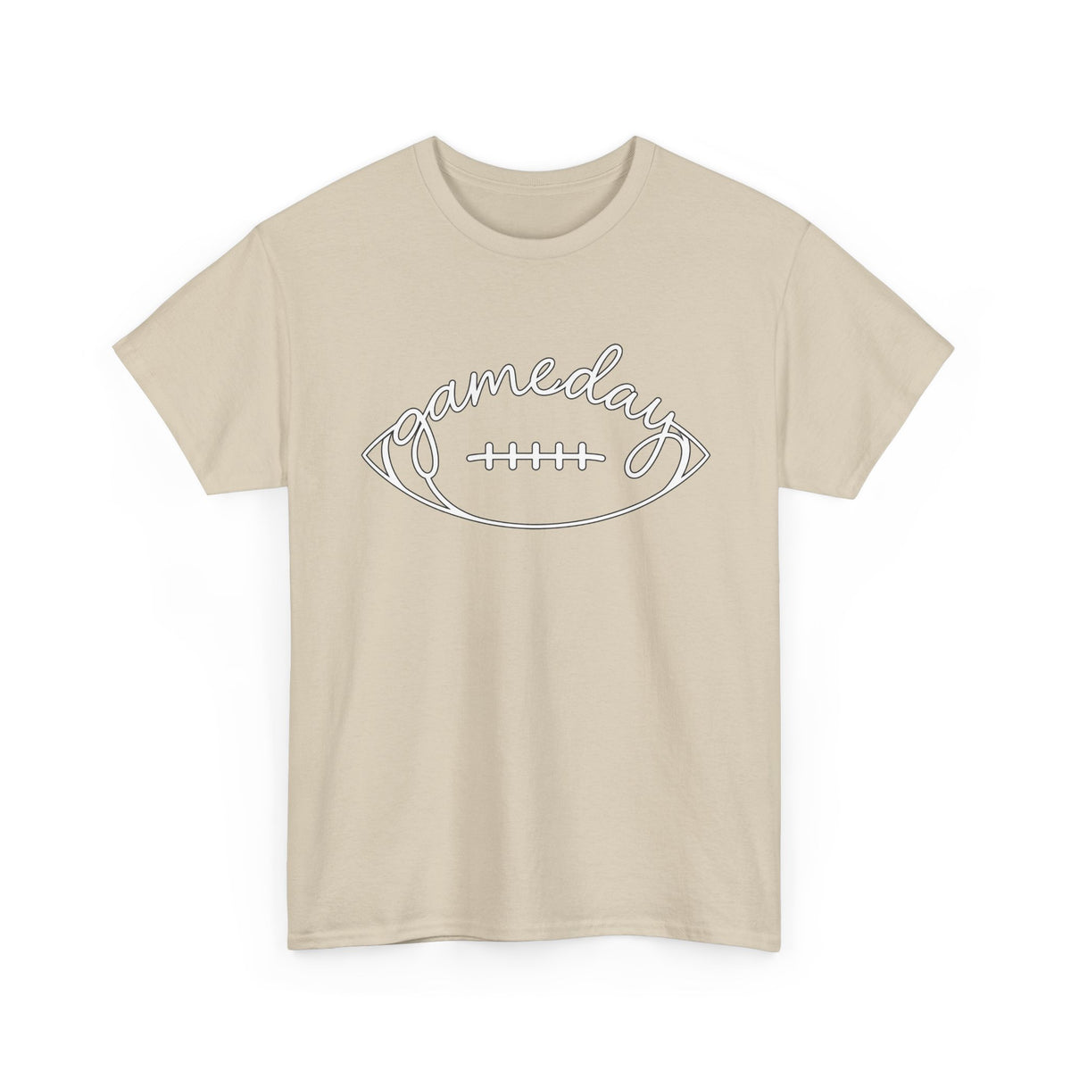 Gameday Football Tee — 'gameday' Script Football Graphic T-Shirt
