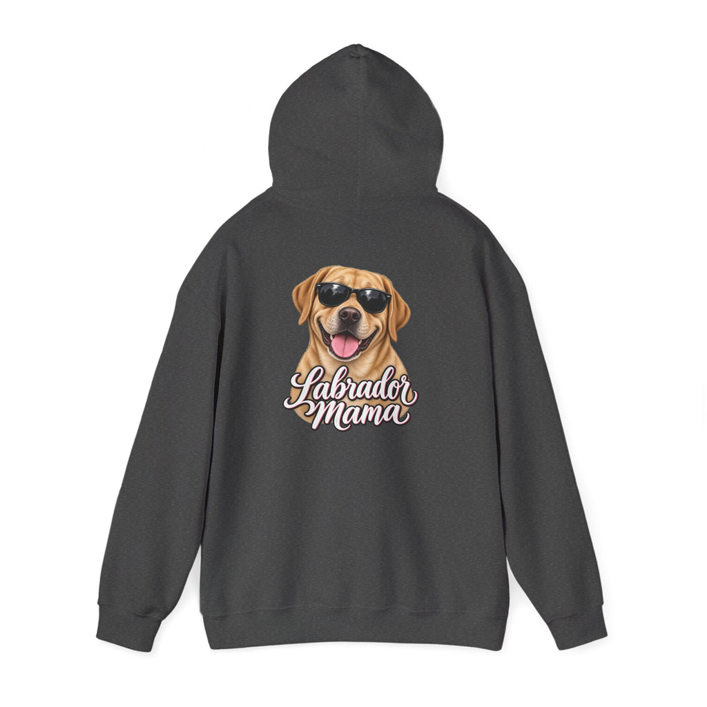 Labrador Mama Hoodie — Dog Mom Sweatshirt with Cute Sunglasses Lab Design