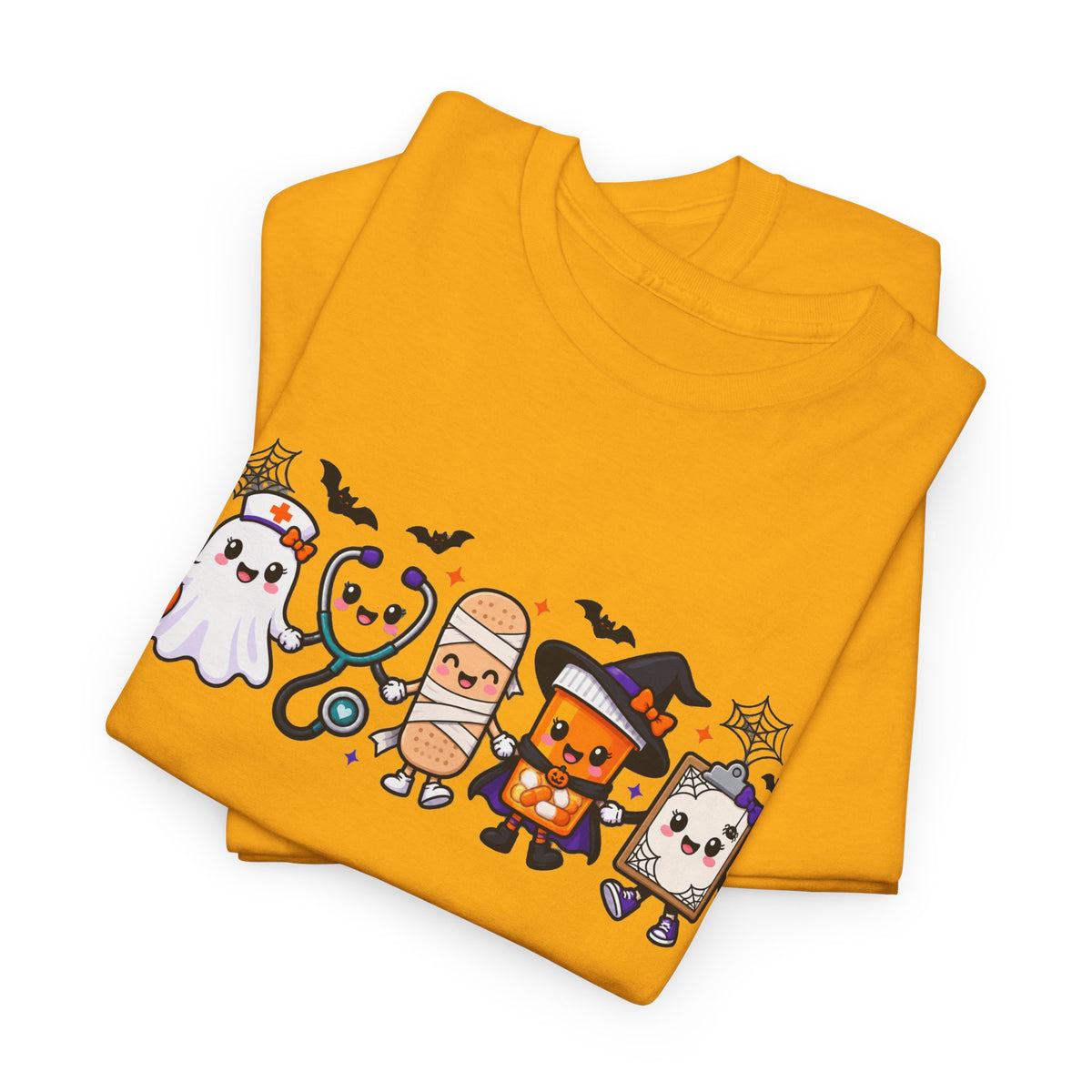 Halloween Candy Characters Tee — Cute Trick-or-Treat Ghosts & Candy Corn Shirt