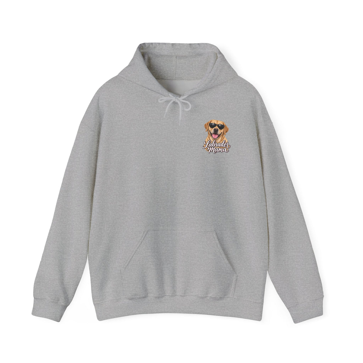 Labrador Mama Hoodie — Dog Mom Sweatshirt with Cute Sunglasses Lab Design