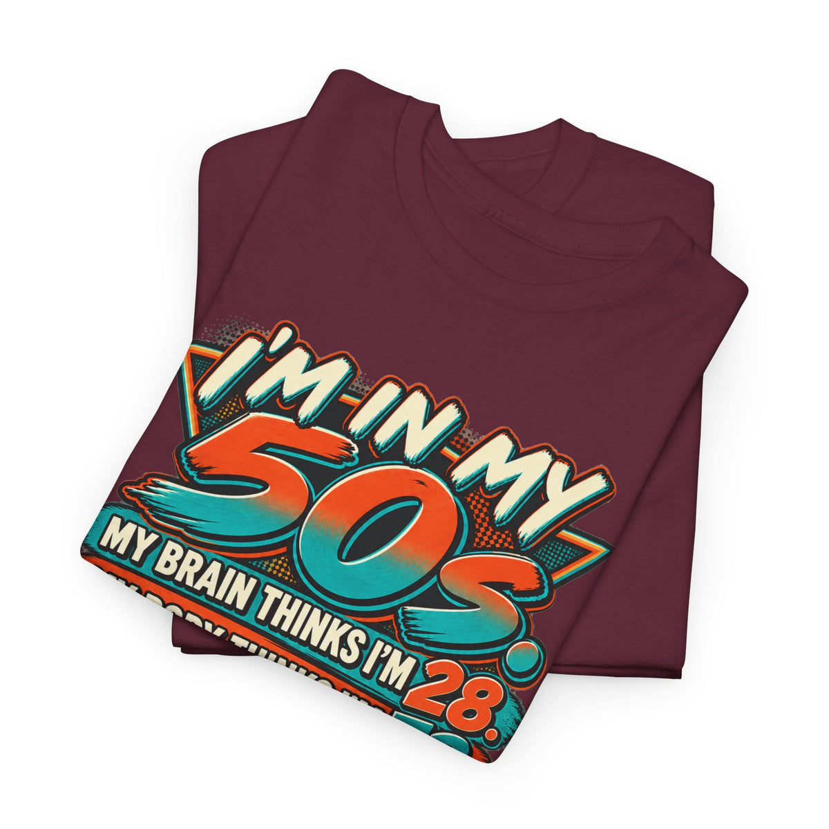 Retro 50s Birthday T‑Shirt — "I'm in My 50s" 80s Playlist Cassette Tee