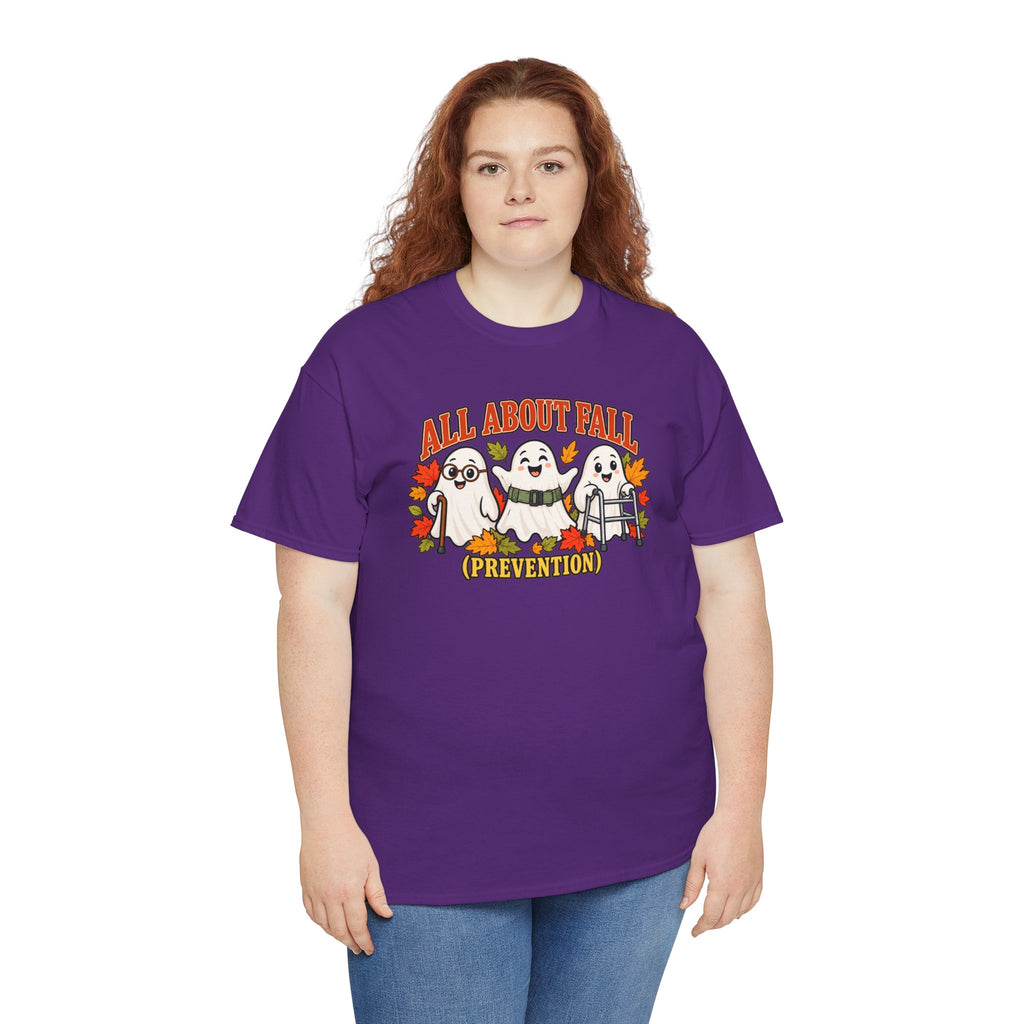 All About Fall (Prevention) Ghost Tee — Cute Halloween Autumn T-Shirt