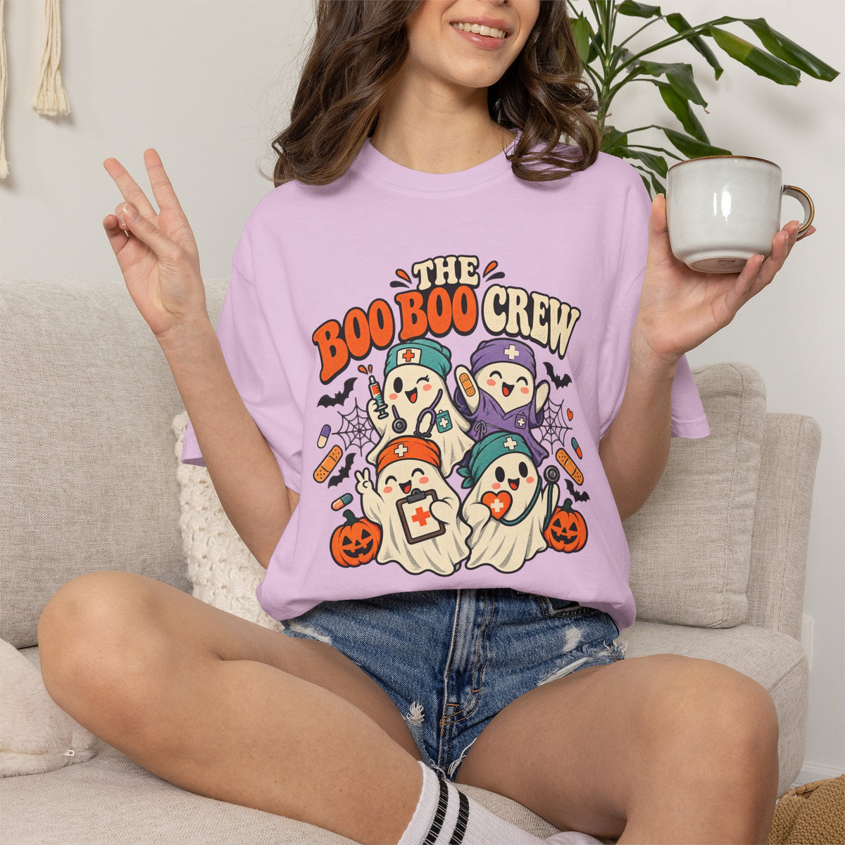 Halloween 'The Boo Boo Crew' Graphic T-Shirt