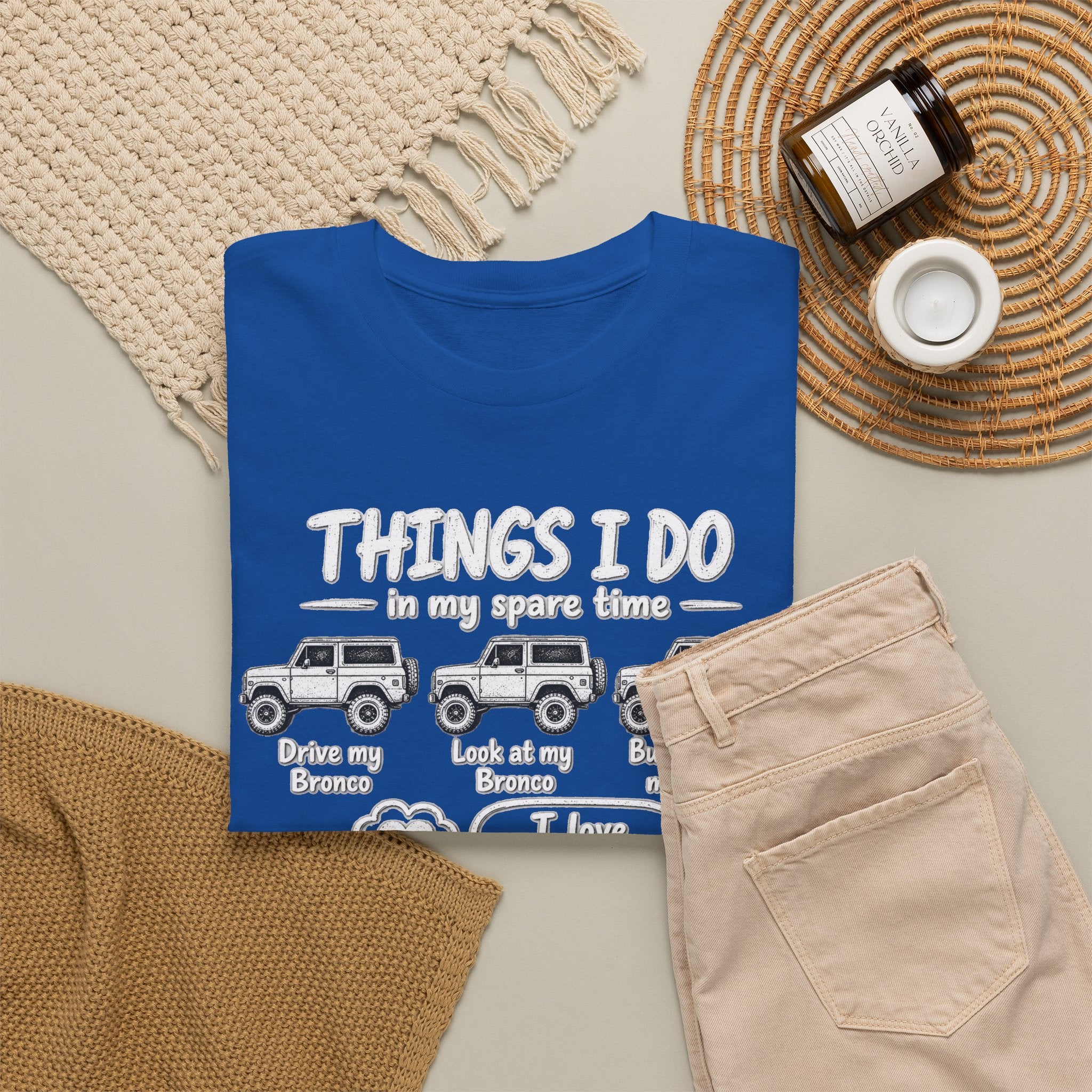 T‑Shirt — "Things I Do in My Spare Time" Jeep Lover Graphic Tee