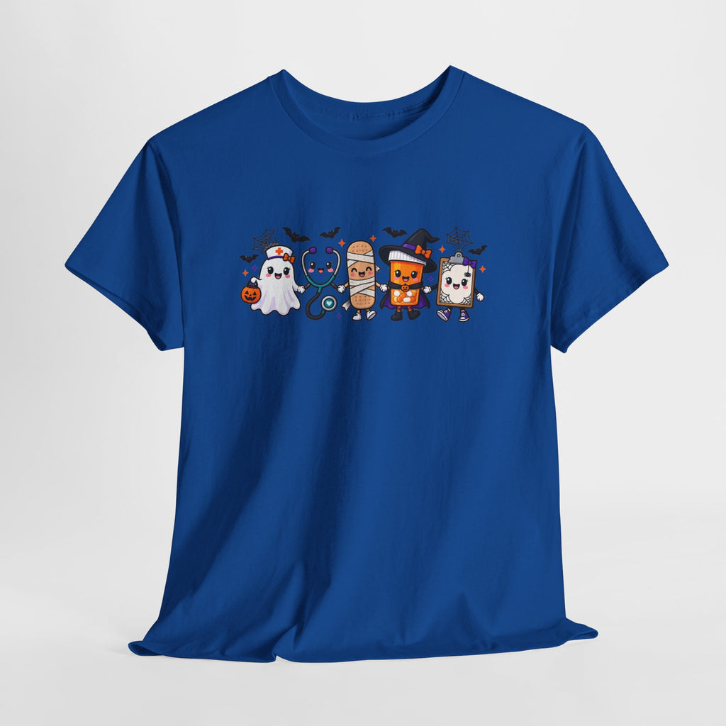 Halloween Candy Characters Tee — Cute Trick-or-Treat Ghosts & Candy Corn Shirt