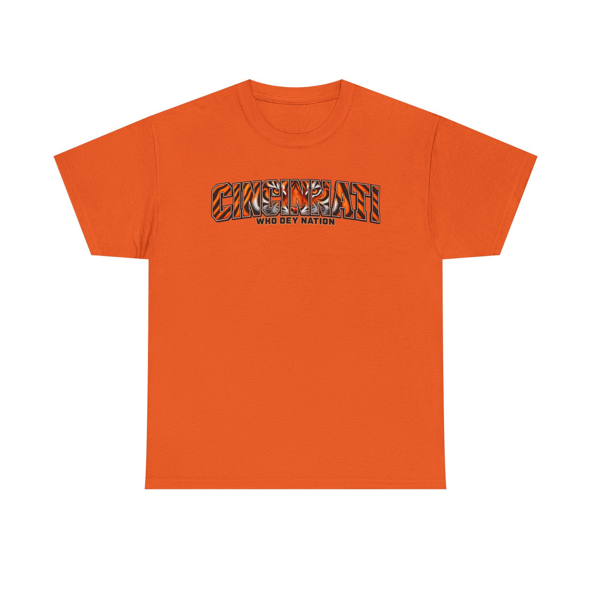 Who Dey Nation Tiger-Stripe Graphic Tee