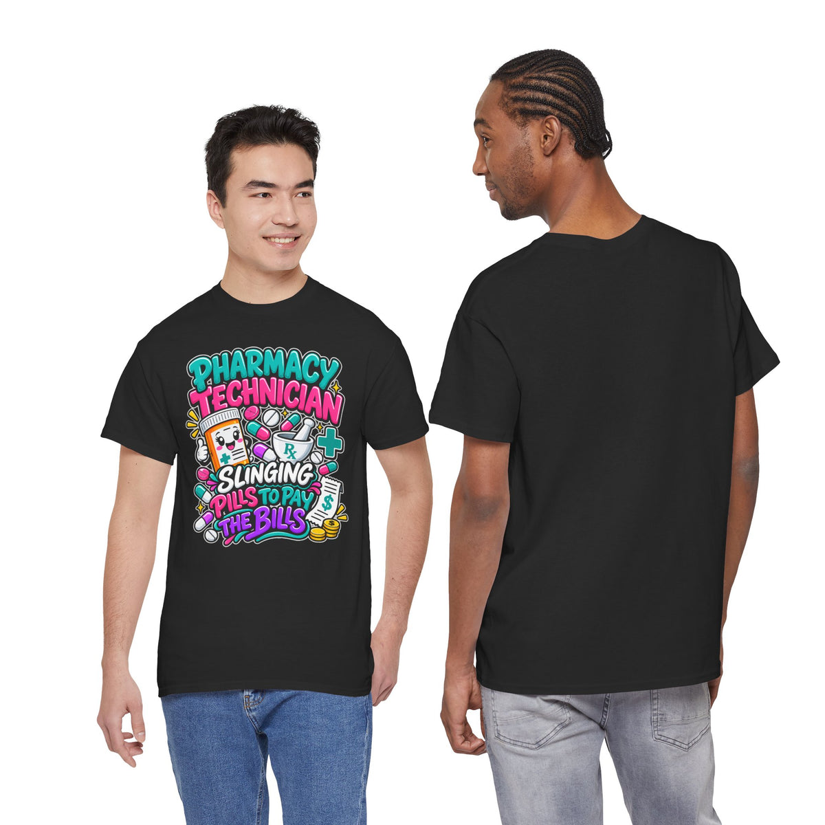 Pharmacy Technician T‑Shirt — "Slinging Pills to Pay the Bills" Graphic Tee