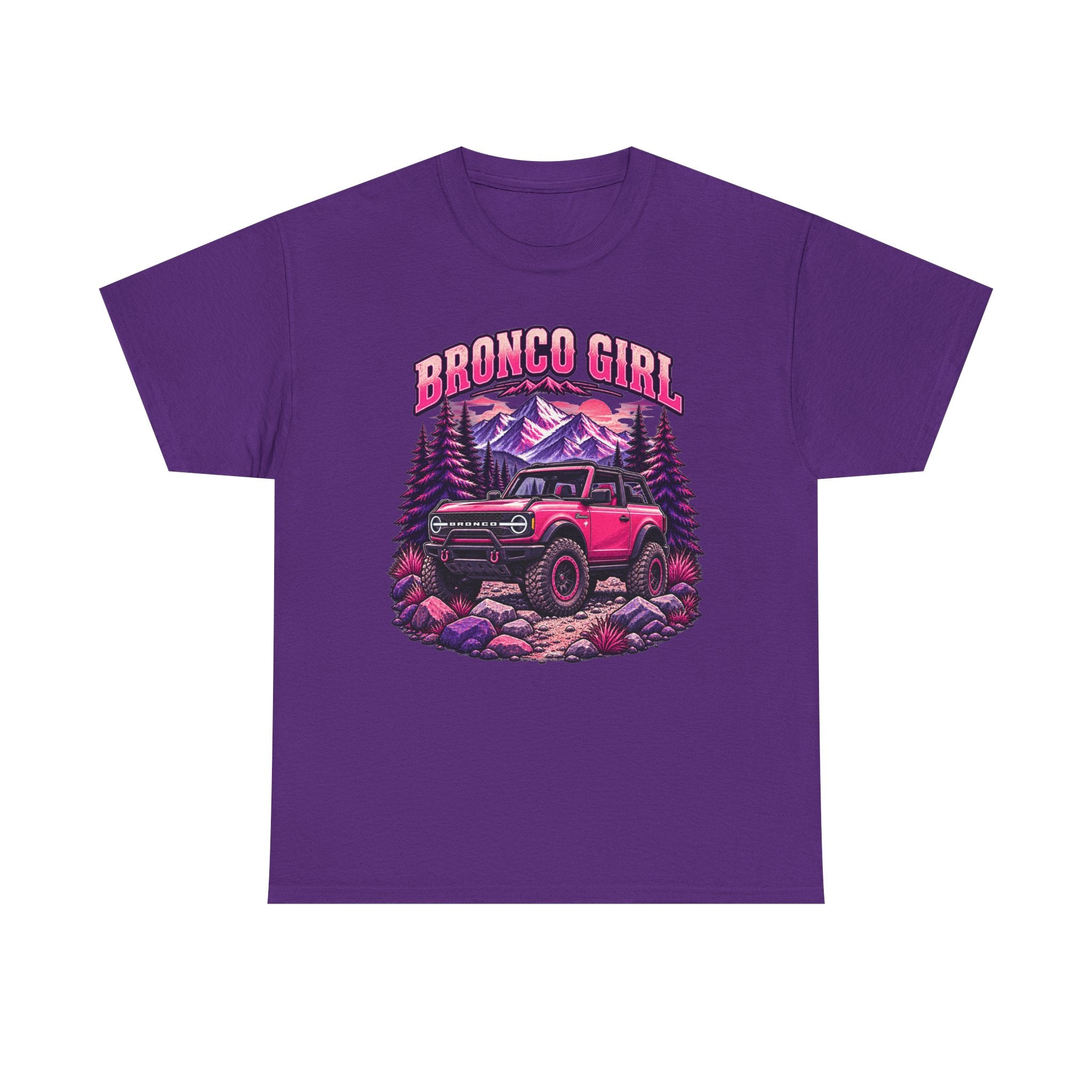 Bronco Girl T-Shirt – Pink Off-Road Truck Graphic Tee