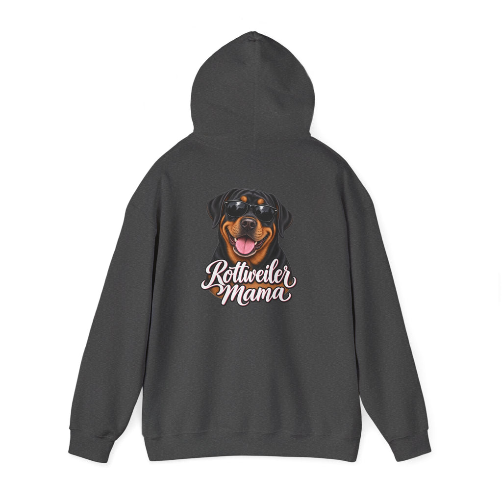 Rottweiler Mama Hoodie — Cute Rottie Portrait Pullover for Dog Moms