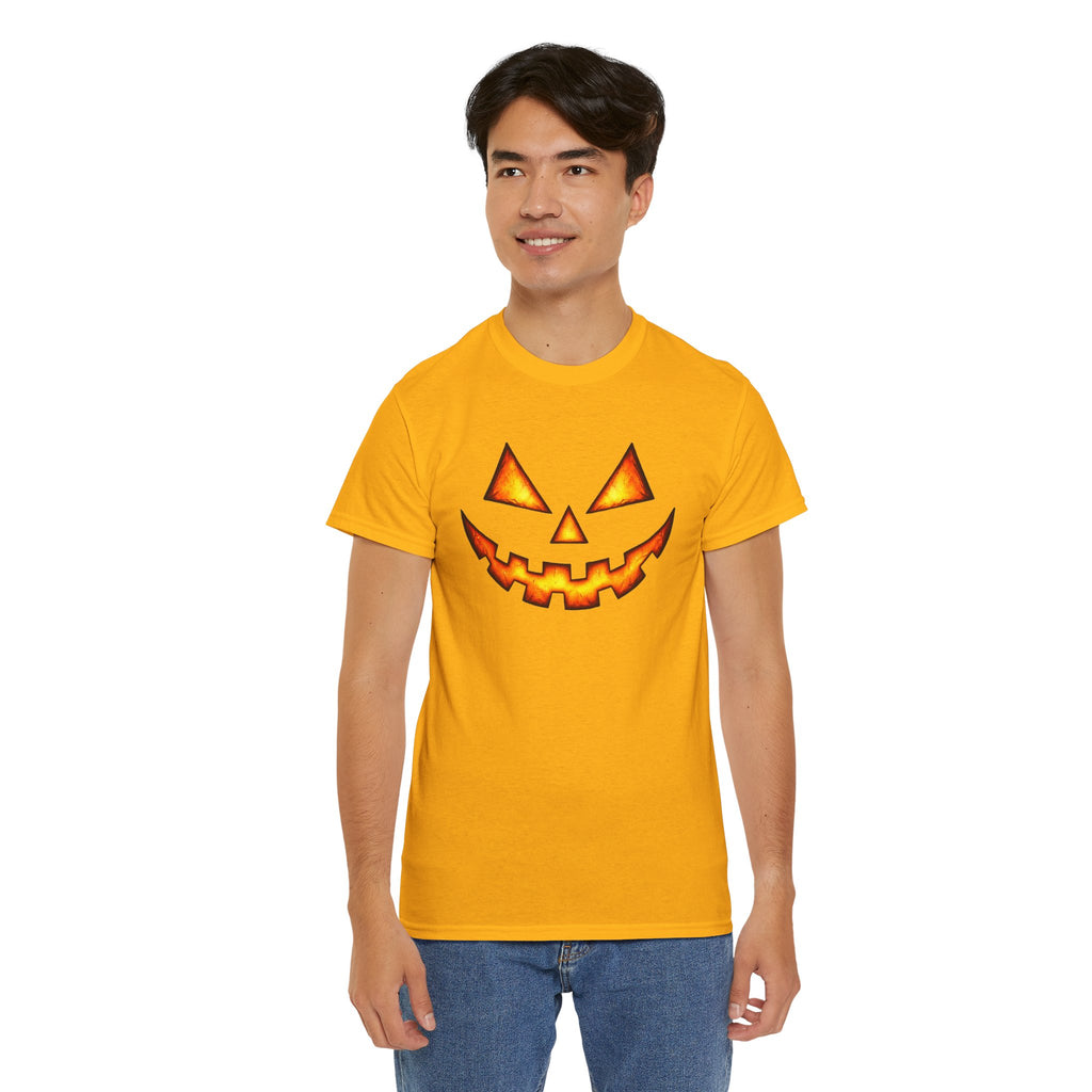 Jack-O'-Lantern Pumpkin Scary Face T-Shirt — Halloween Horror Costume Tee