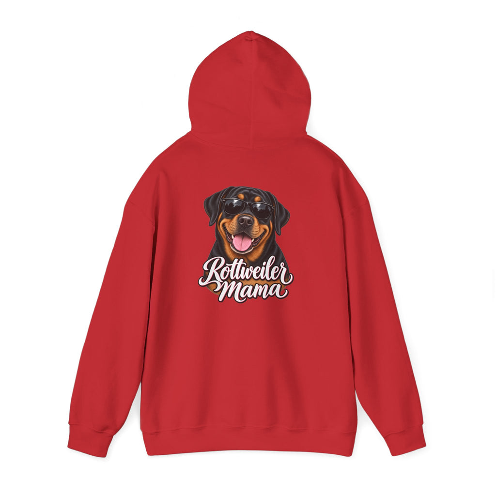 Rottweiler Mama Hoodie — Cute Rottie Portrait Pullover for Dog Moms