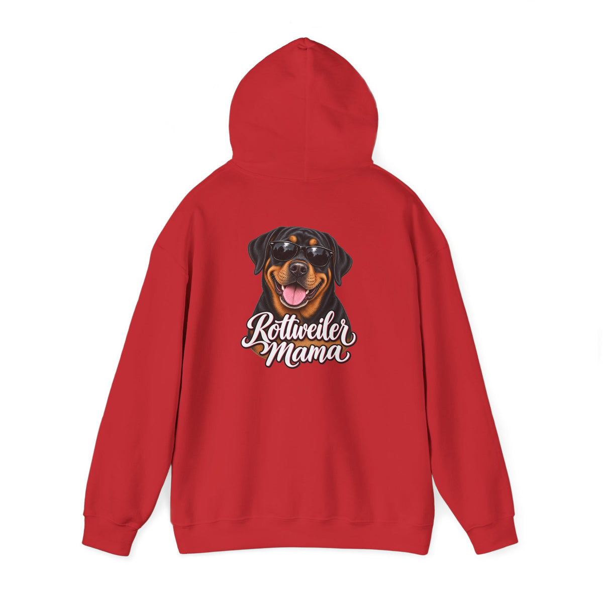 Rottweiler Mama Hoodie — Cute Rottie Portrait Pullover for Dog Moms