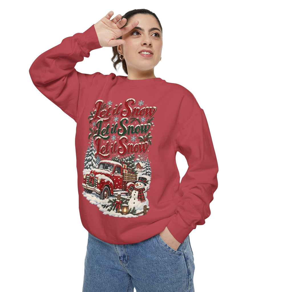 Let It Snow Vintage Truck Sweatshirt