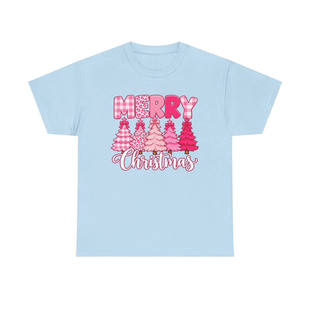 Merry Christmas Pink Christmas Tree T-Shirt
