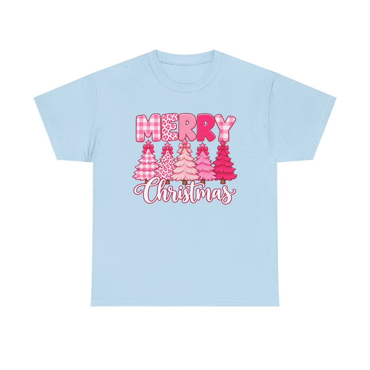 Merry Christmas Pink Christmas Tree T-Shirt