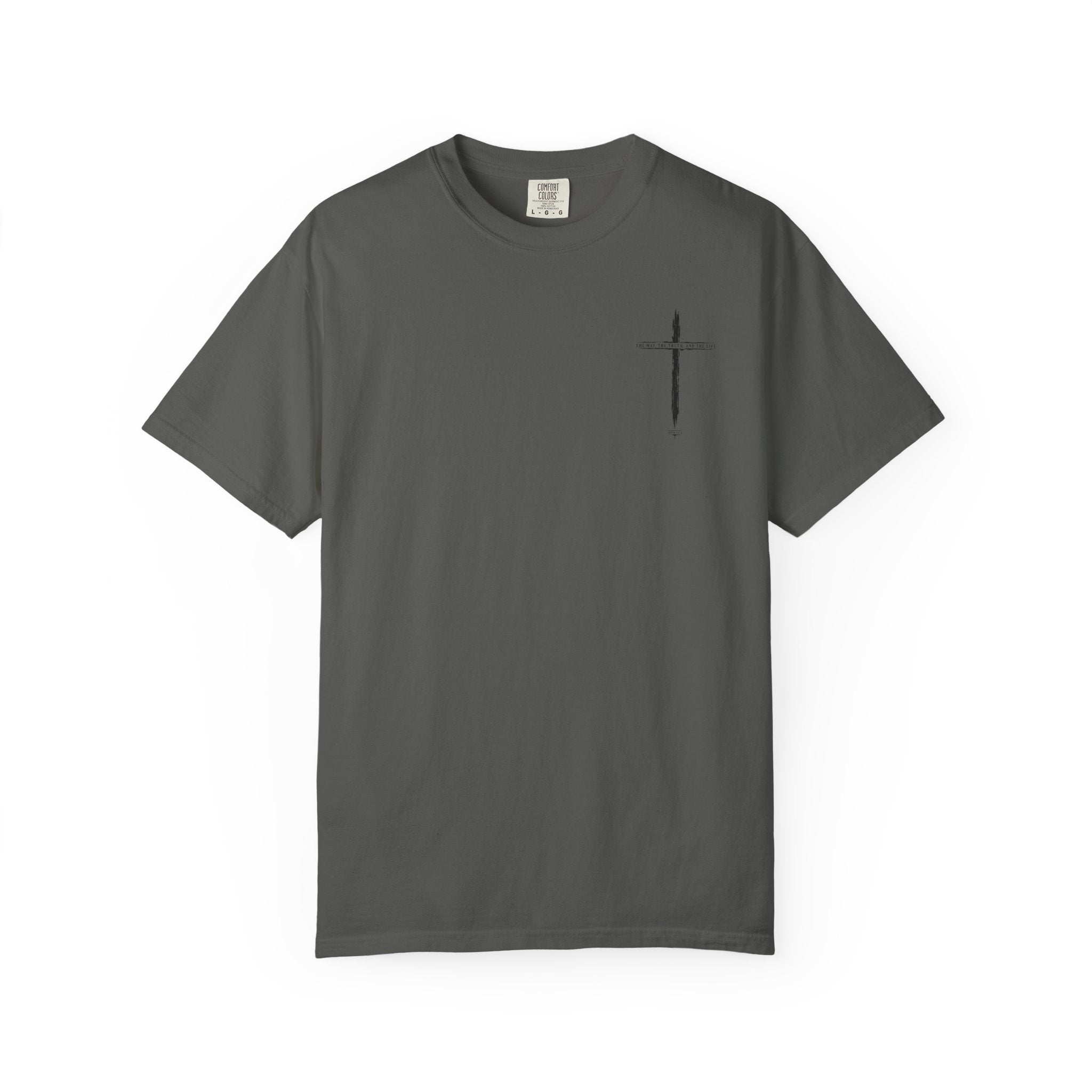 Christian Cross T-Shirt — 'The Way, The Truth, The Life' Religious Tee