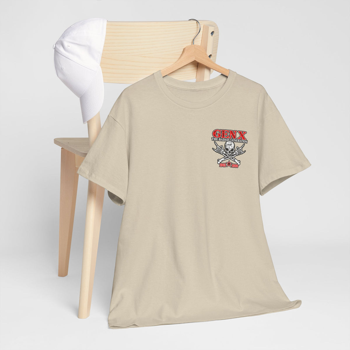 Gen X T‑Shirt — "The Badass Generation" Skull & Crossbones Retro Tee