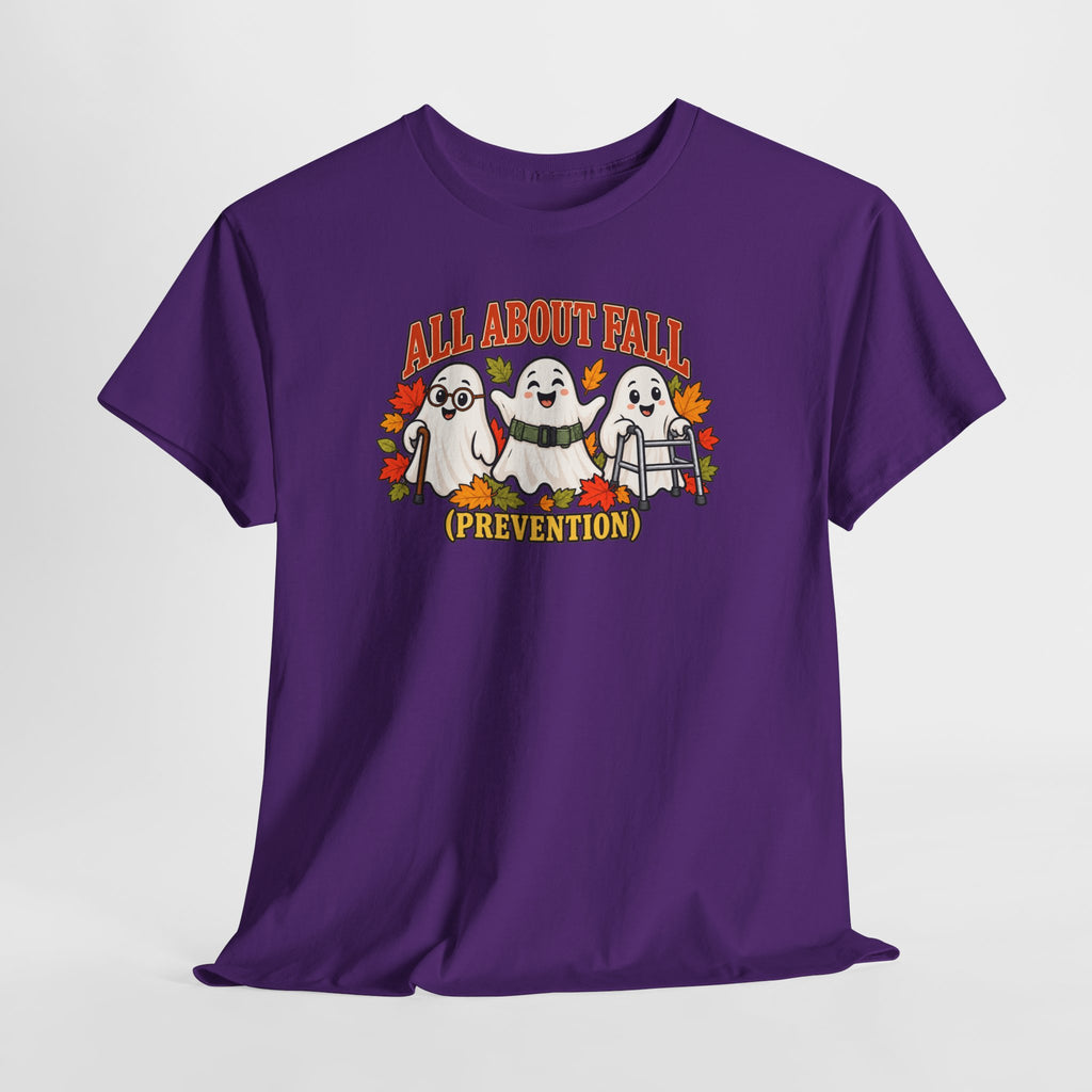All About Fall (Prevention) Ghost Tee — Cute Halloween Autumn T-Shirt