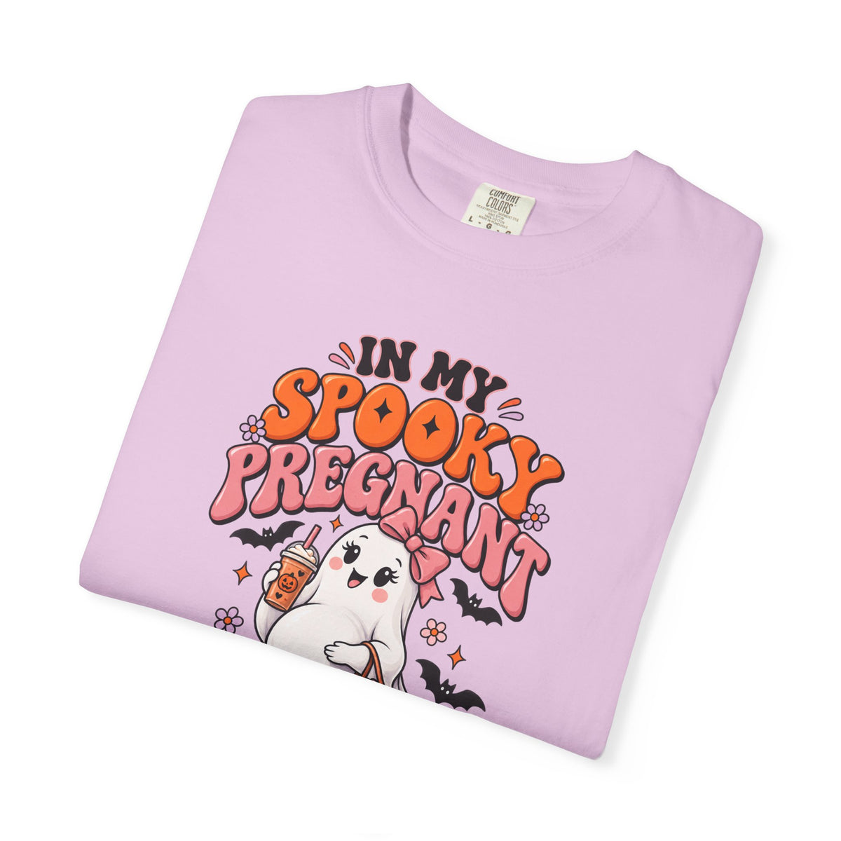 Pregnant Halloween T-Shirt — "In My Spooky Pregnant Era" Cute Ghost Maternity Tee