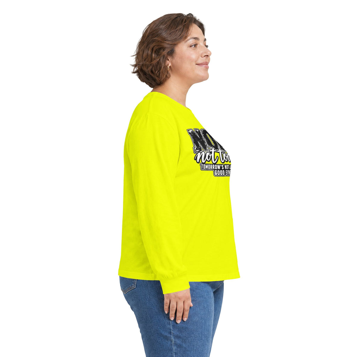 Nope Not Today Long Sleeve Tee — Funny Sarcastic Graphic Shirt