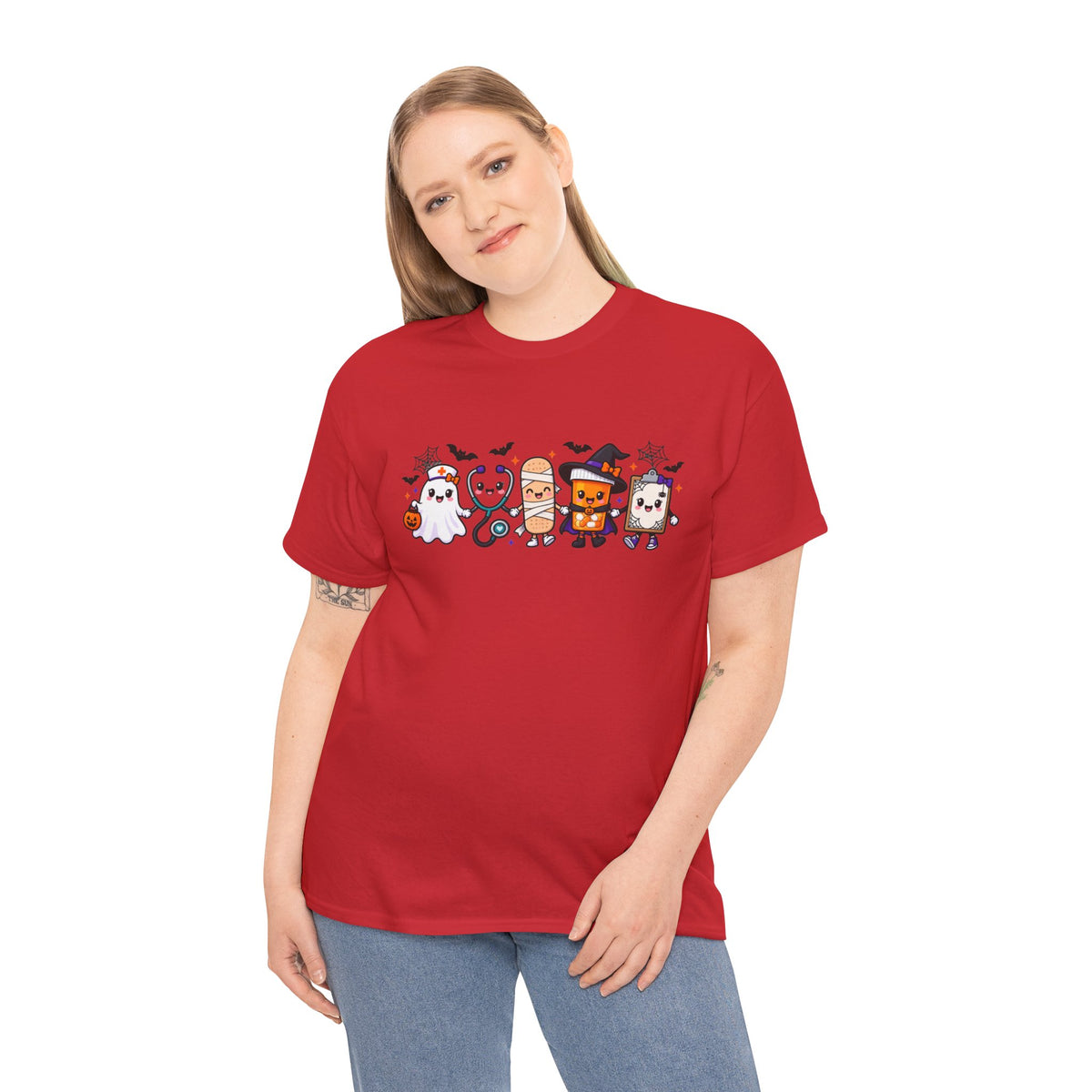 Halloween Candy Characters Tee — Cute Trick-or-Treat Ghosts & Candy Corn Shirt