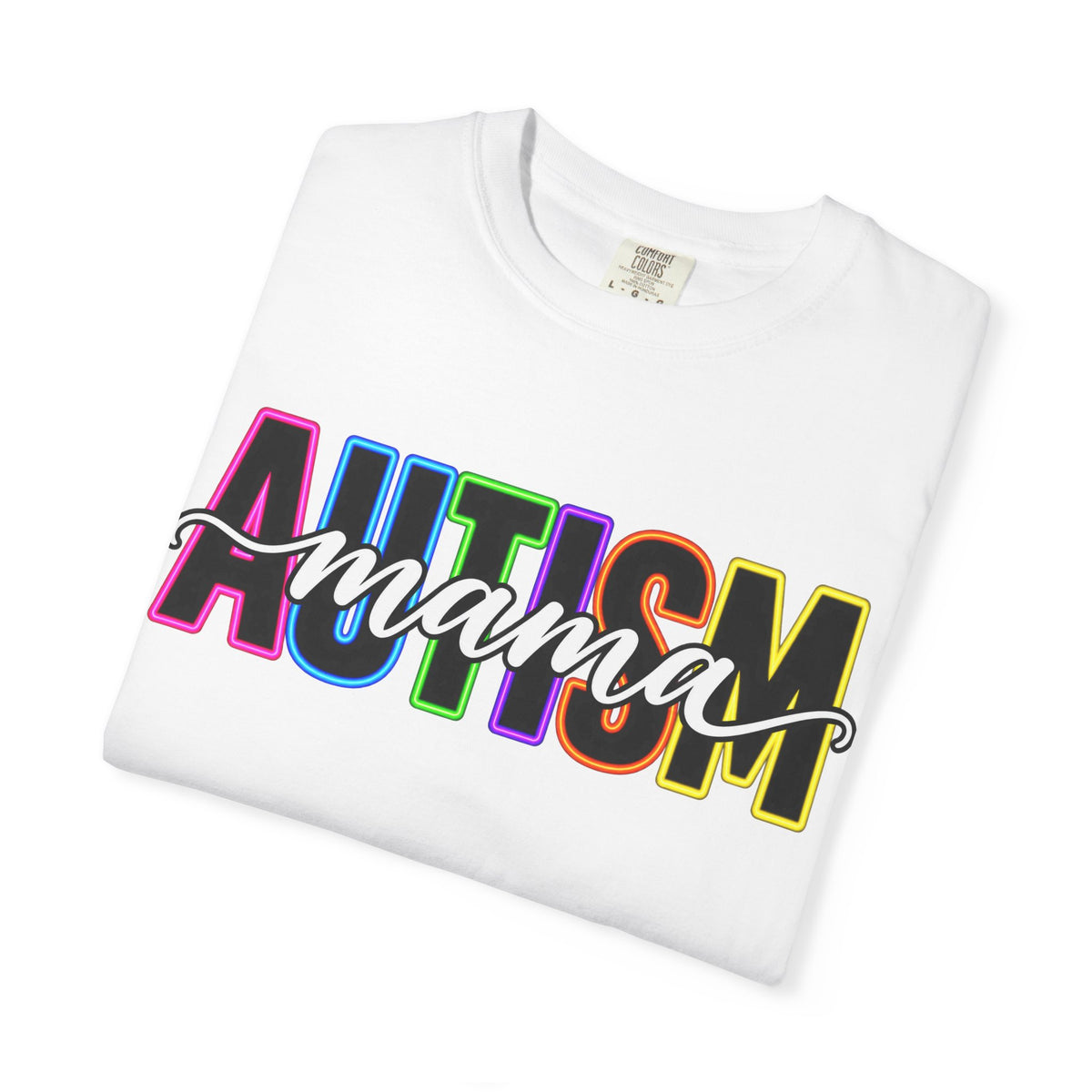Autism Mama T-Shirt — Colorful Pride Support Tee for Moms