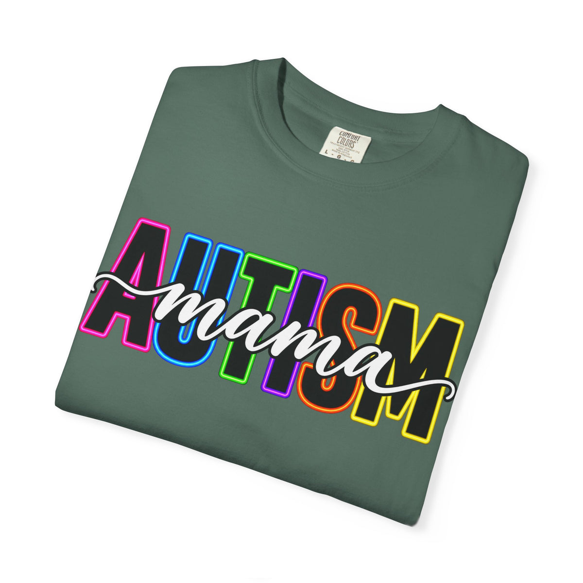 Autism Mama T-Shirt — Colorful Pride Support Tee for Moms