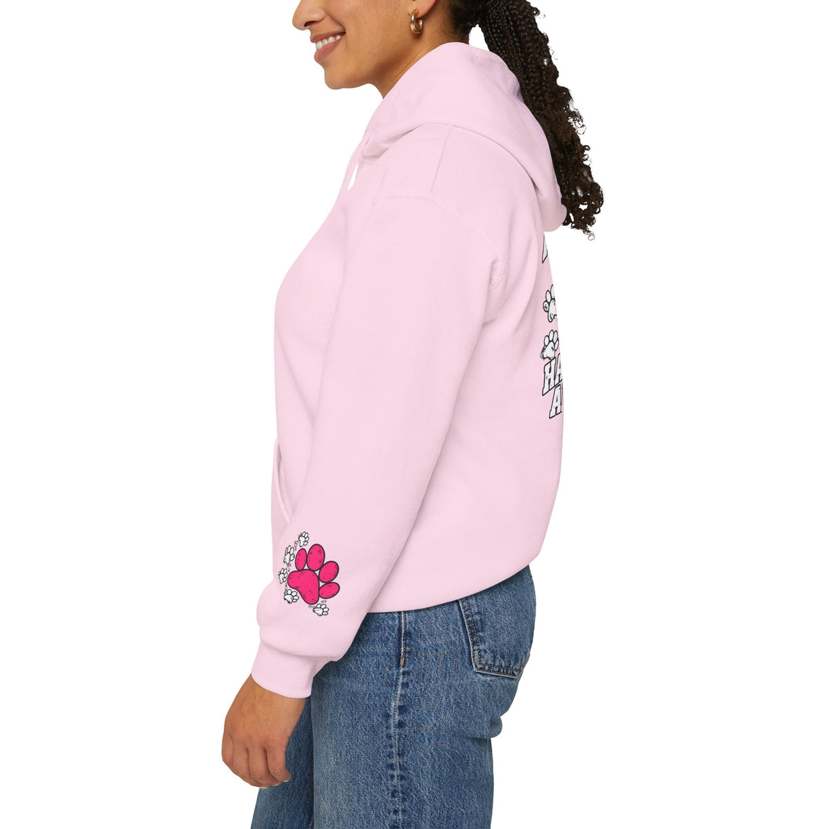My Shadow Has Four Legs and a Tail Paw Print Hoodie