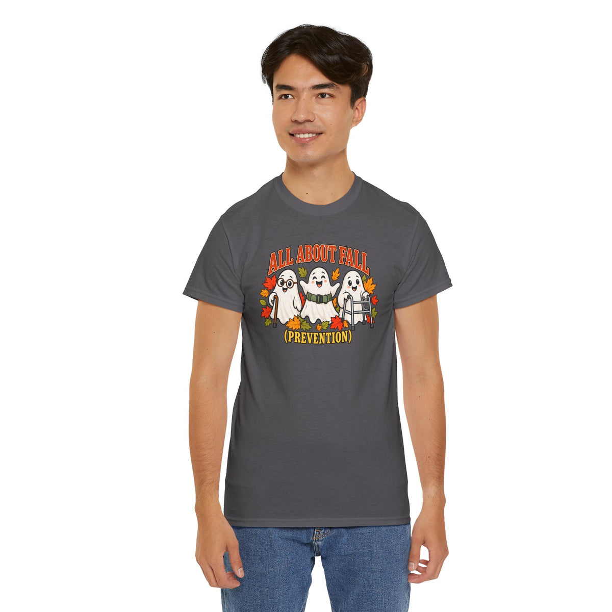 All About Fall (Prevention) Ghost Tee — Cute Halloween Autumn T-Shirt