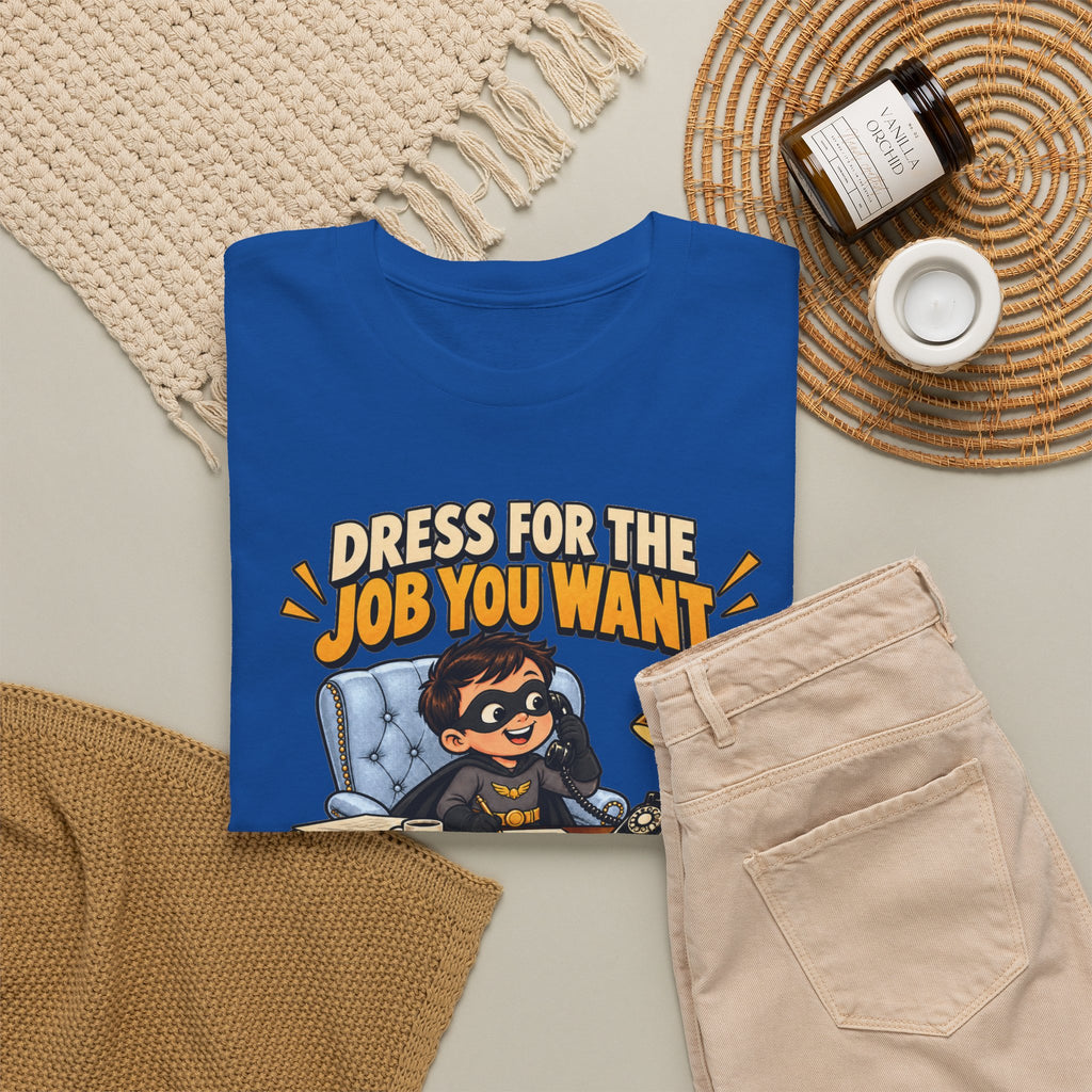 Dress for the Job You Want T-Shirt — Motivational Office Career Tee
